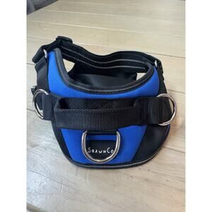 ShawnCo No Pull Dog Harness Medium Blue Adjustable Reflective 3 Clip Vest